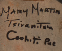 Signature of artist - Mary Martin (1927-2011) Tsiranitsia