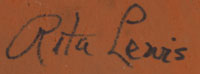 Rita Lewis (1920-1991) signature