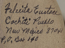 Felicita Eustace (1927 – ) signature