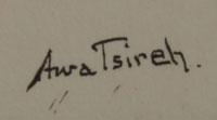 Signature of Alfonso Roybal (1898-1955) Awa Tsireh