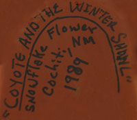 Signature of Stephanie C. Rhoades (1931- ) Snowflake Flower (Estephanita)