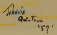 Johnnie Quintana (b. circa 1940- ) signature