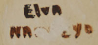 Elva Tewaguna Nampeyo (1926-1985) signature