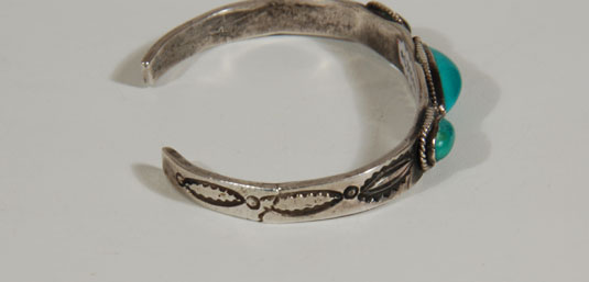 Condition: There is an old repair on the shank, but otherwise the bracelet is in good condition.   
