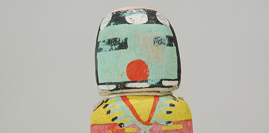 Close up view of this Kachina's Face