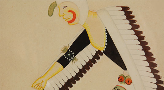 Close up view of the dancer