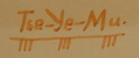 Artist Signature: Romando Vigil (1902-1978) Tse Ye Mu - Falling Cloud