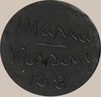 Artists Signatures: It is co-signed Maria/Popovi 168 (January 1968), just a few years before Popovi passed away.