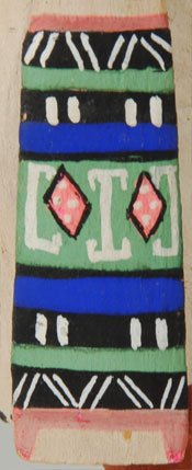 Close up of sash design