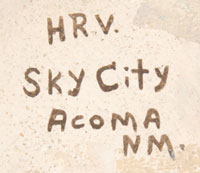 Helen R. Vallo (1912-1989) signature