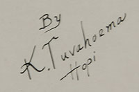 Kyrate Tuvahoema (1914-1942) signature