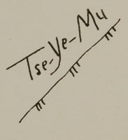 Artist Signature: Romando Vigil (1902-1978) Tse Ye Mu - Falling Cloud