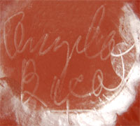 Angela Baca (1927-2014) signature