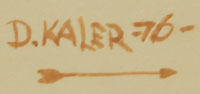 Artist Signature - Danny Russell Kaler of the Creek Nation