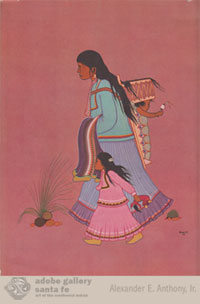 The back cover: "Apache Mother" by Allan Houser.