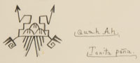 Artist Signature: Tonita Vigil Peña (1893-1949) Quah Ah