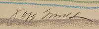 Jaune Quick-To-See Smith (1940-) signature