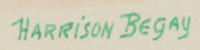 Artist Signature - Harrison Begay (1914-2012) Haashk&eacute; yah N&iacute;y&aacute; - The Wandering Boy