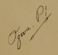 Artist Signature - Abel Sanchez (1899-1971) Oqwa Pi - Kachina Stick
