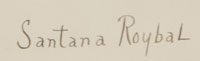 Santana Roybal Martinez (c.1891-2002) signature
