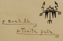 Artist Signature - Tonita Vigil Peña (1893-1949) Quah Ah