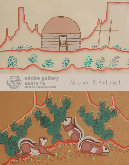 Close up views of the two paintings by YAZZ.