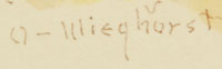 Olaf Wieghorst (1899-1988) signature