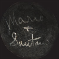 Signature of Artists: Santana and Maria Montoya Poveka Martinez (1887-1980) Pond Lily