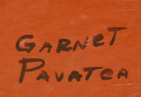 Artist Signature - Garnet Pavatea (1915-1981) Flower Girl