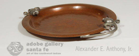 Alternate view of this copper tray. Alternate view of this copper tray.
