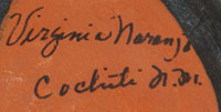 Virginia Naranjo (1932- ) signature