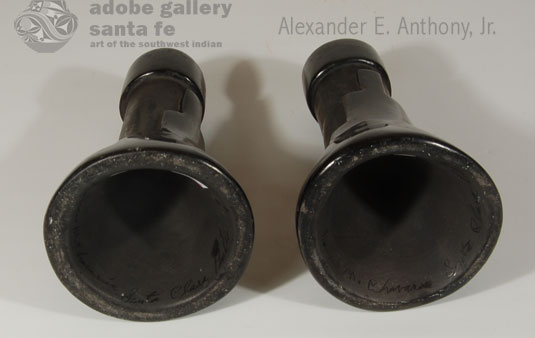 Alternate view of the under and inside of this candlestick pair.