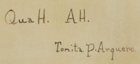 Artist Signature - Tonita Vigil Peña (1893-1949) Quah Ah