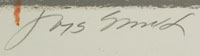 Jaune Quick-to-See Smith (1940-present) signature