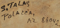 Sheldon Talas (ca. 1940s ) signature