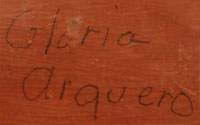 Gloria Arquero Herrera (ca. 1940-) signature