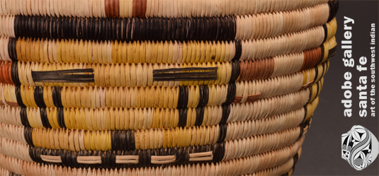 Close up view of the weaving and Katsina Face.