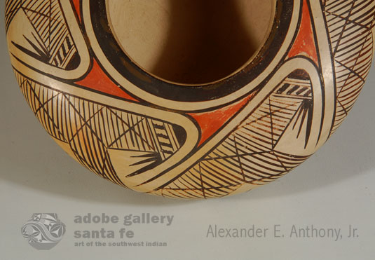 Close up view of top design of this Seed Jar.