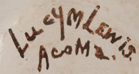 Lucy Martin Lewis (1898-1992) signature