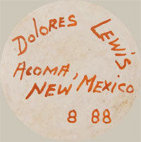 Dolores Lewis Garcia (1938- ) signature