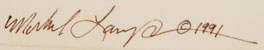 Michael LaCapa (1956-2005) signature