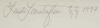 Linda Lomahaftewa (1947- ) signature