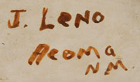 Artist Signature - Juana Leno (1917-2000) Syo-ee-mee (Turquoise)