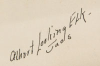 Artist Signature - Albert Martinez (c. 1888 – November 30, 1940) Albert Looking Elk