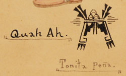 Artist Signature - Tonita Vigil Peña (1893-1949) Quah Ah