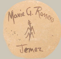 Marie Gachupin Romero (1927-2007) signature