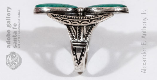 Alternate View of the side stamp work of this ring.