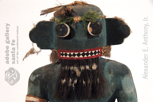 Close up of the face of this Katsina Doll.