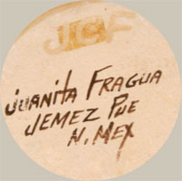 Juanita Fragua (1935- ) signature