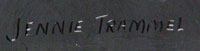 Jennie Trammel (1929 -2010) signature